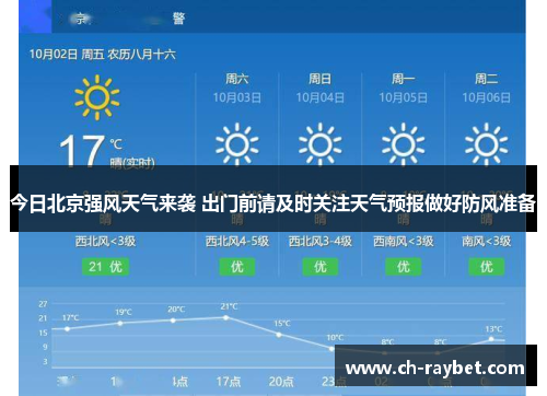 今日北京强风天气来袭 出门前请及时关注天气预报做好防风准备